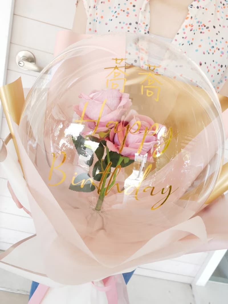 氣球花束(淡粉玫瑰款)波波球 畢業禮/母親節禮物/生日禮/開幕禮