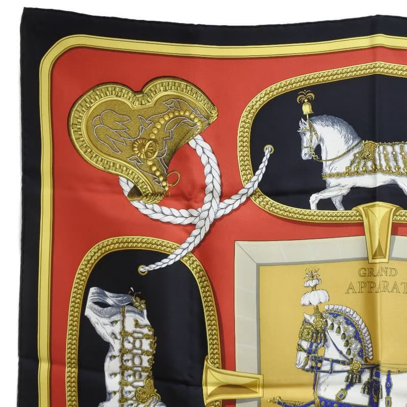 【日本直送】エルメス HERMES カレ90 スカーフ GRAND APPARAT シルク レディース【未使用】