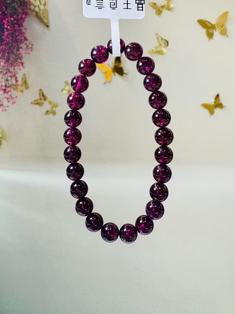 精品絕美晶體紫牙烏水晶7mm20.39g美容水晶氣血循環