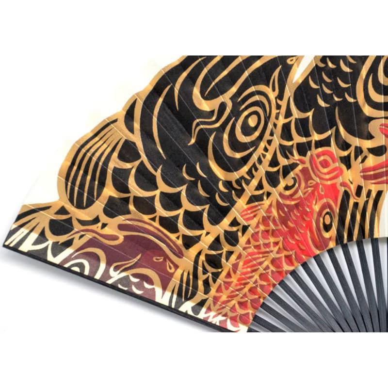 扇子　Carp is Dragon in Heaven