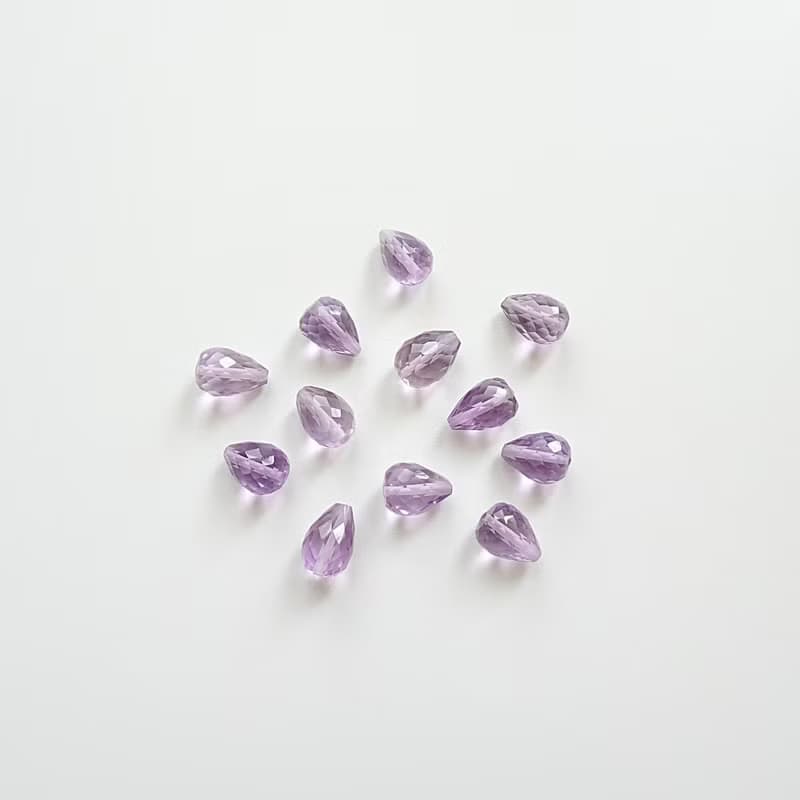 清透淺紫晶 俏皮蝴蝶結 14Kgf 包金 可調整手鍊