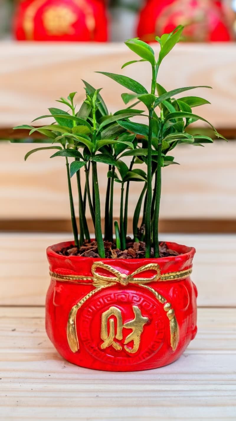 竹柏聚寶盆 桌上型室內植物推薦 室內植物 觀葉植物  禮物