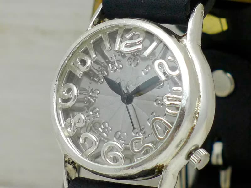 手作り腕時計  On-Time3-SV  MensSilver フローティングモデル  (355SV)
