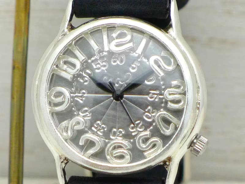 手作り腕時計  On-Time3-SV  MensSilver フローティングモデル  (355SV)