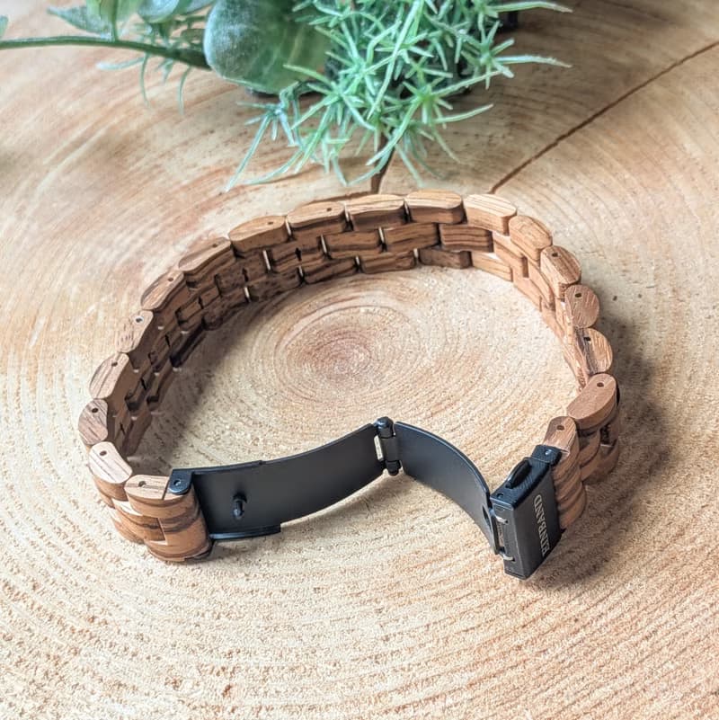 【木製ブレスレット】EINBAND Wood Bracelet 天然木ブレスレット ゼブラウッド