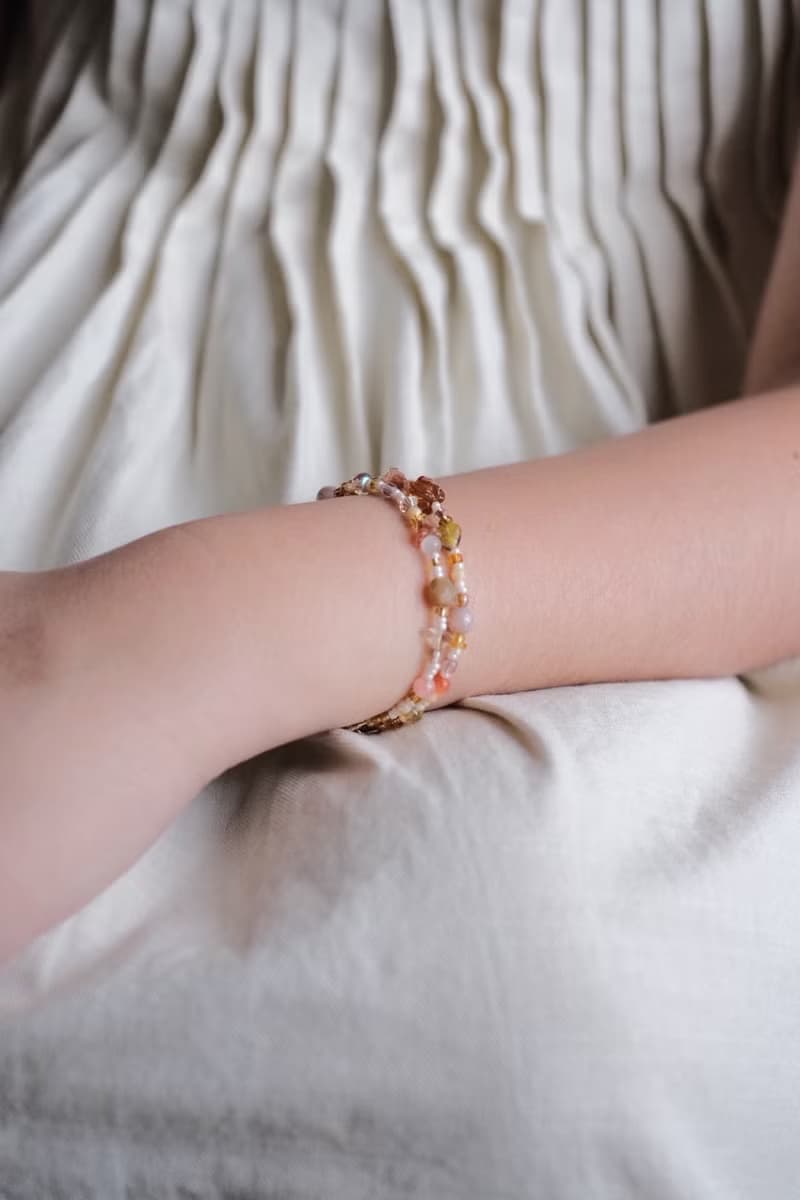 秋日幻想系列 金色布魯日 Golden Brugges 捷克珠 串珠雙層手鍊