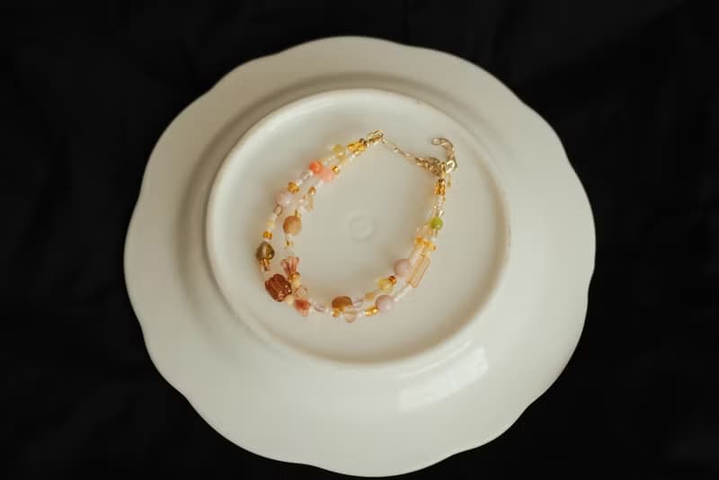 秋日幻想系列 金色布魯日 Golden Brugges 捷克珠 串珠雙層手鍊