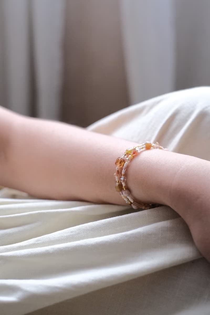 秋日幻想系列 金色布魯日 Golden Brugges 捷克珠 串珠雙層手鍊