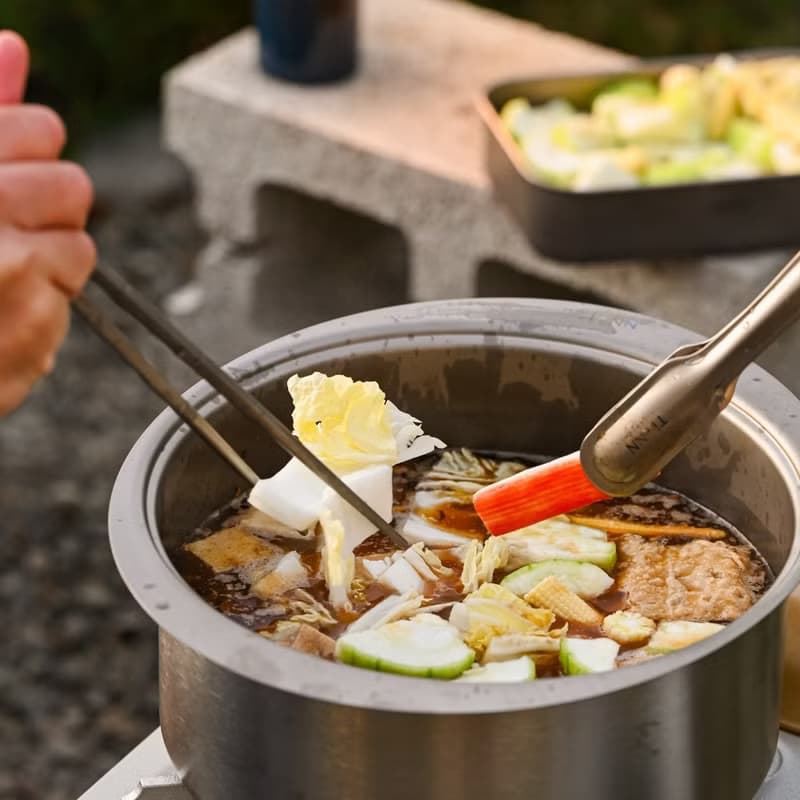 純鈦 料理筷/方形空心筷/公筷 32公分 (霧面質感)