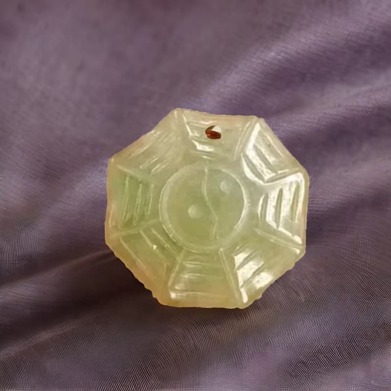 【擋煞‧避邪】冰種翡翠八卦項鍊 | 天然緬甸玉A貨翡翠 | 送禮