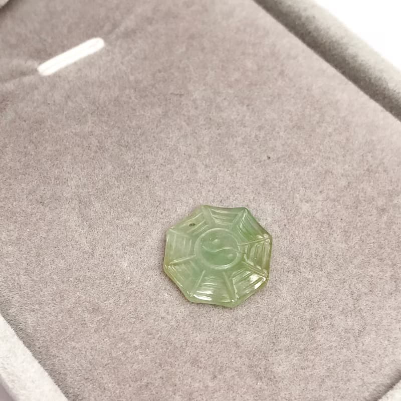 【擋煞‧避邪】冰種翡翠八卦項鍊 | 天然緬甸玉A貨翡翠 | 送禮