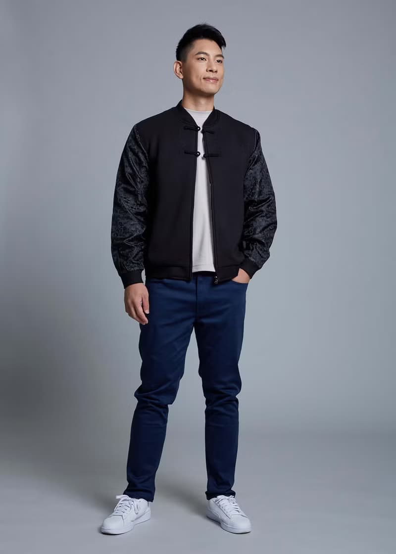 中式錦緞唐裝飛行員夾克 | 父親節禮物 | 男裝外套 | 香港設計