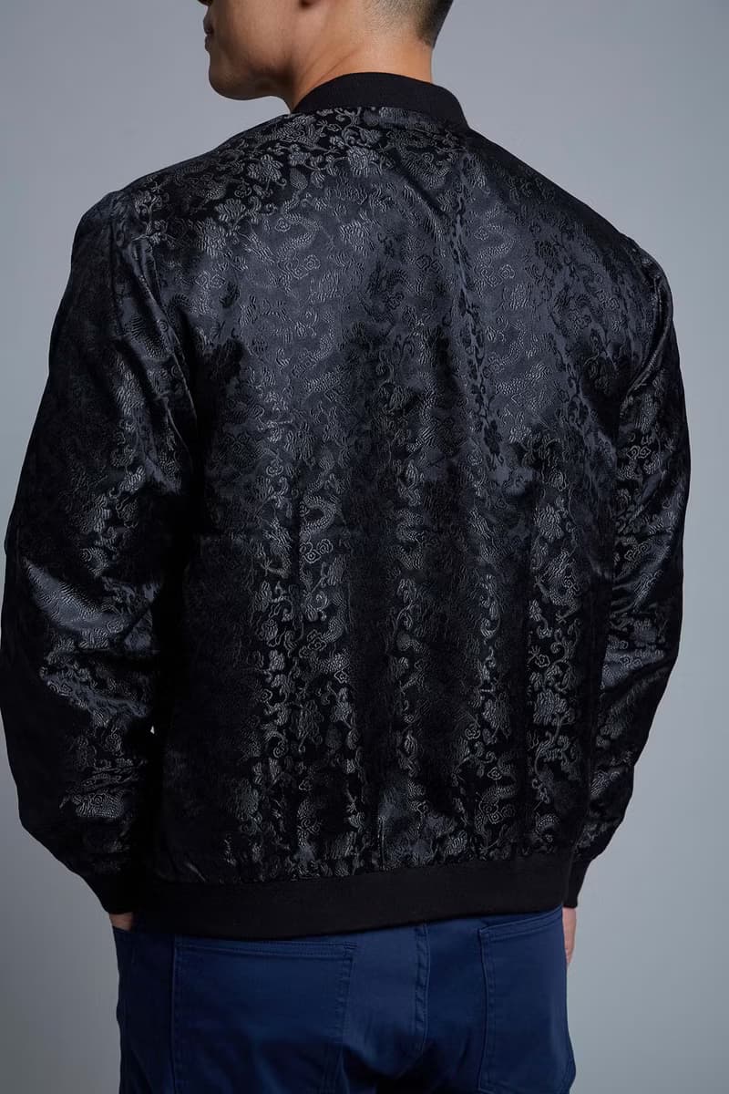 中式錦緞唐裝飛行員夾克 | 父親節禮物 | 男裝外套 | 香港設計