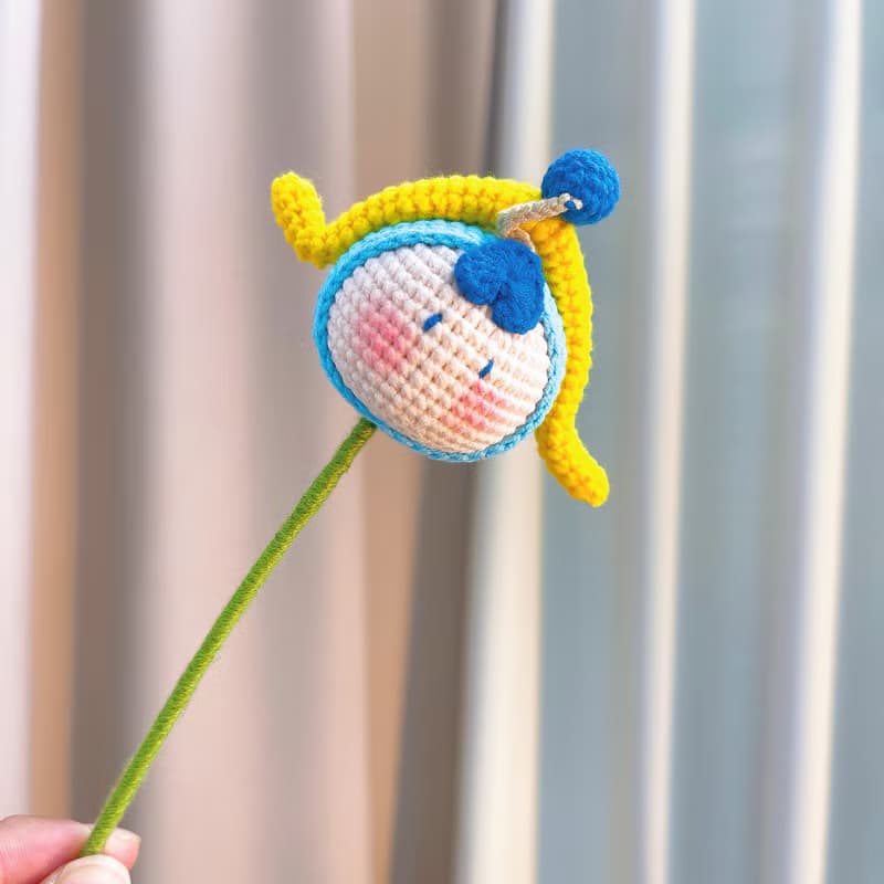 射手座鉤織花束  手作康乃馨和小弓箭手玩偶