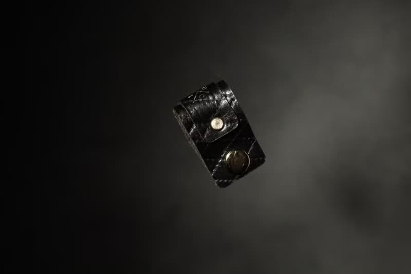 UNIC經典菱格紋磁扣集線器 / 真皮收納線扣 /耳機捲線器