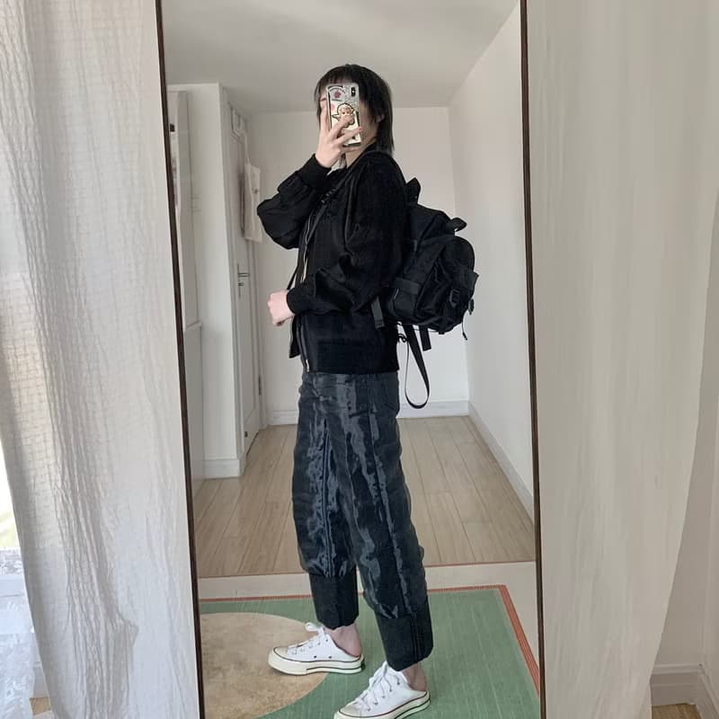小眾原創設計 尼龍創意雙層大容量子母小雙肩包