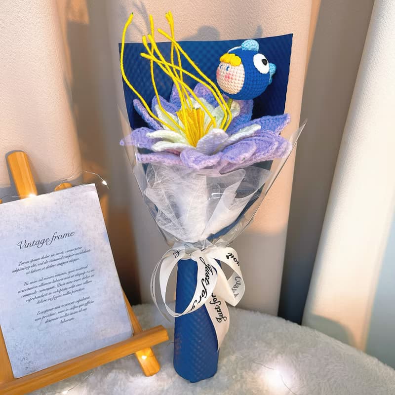 雙魚座鉤織花束