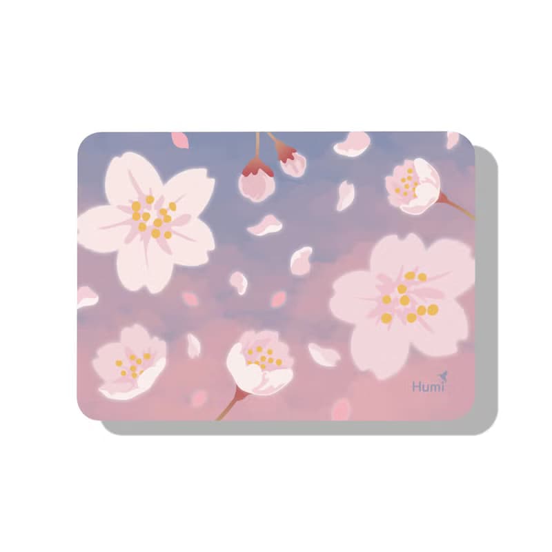 【Humi 四季系列-落櫻繽紛 滑鼠墊_浪漫粉】櫻花桌墊/辦公桌墊