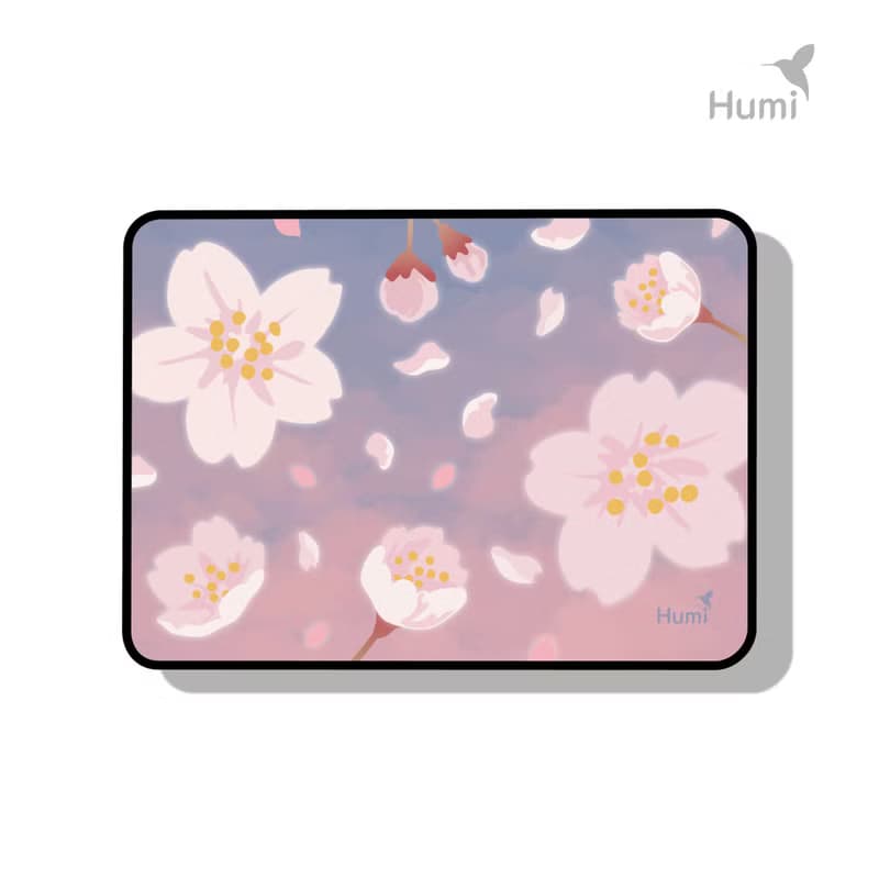 【Humi 四季系列-落櫻繽紛 滑鼠墊_浪漫粉】櫻花桌墊/辦公桌墊