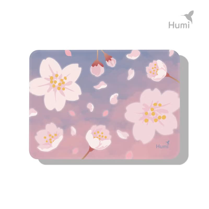 【Humi 四季系列-落櫻繽紛 滑鼠墊_浪漫粉】櫻花桌墊/辦公桌墊