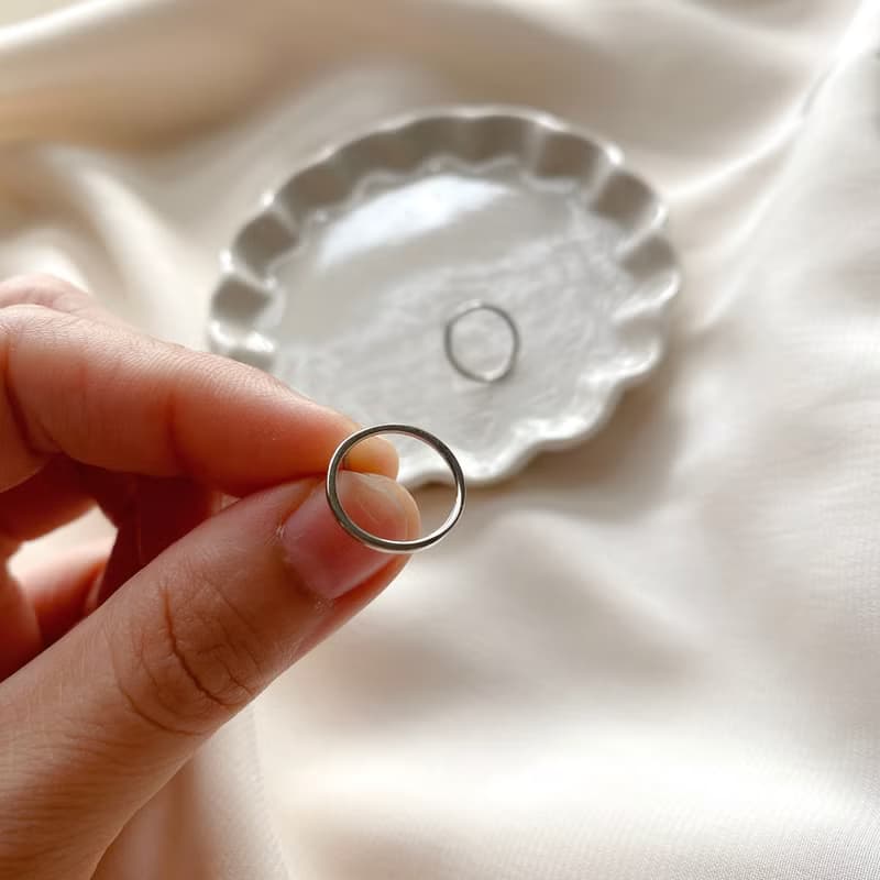 我是圓 -純銀耳環-可改夾