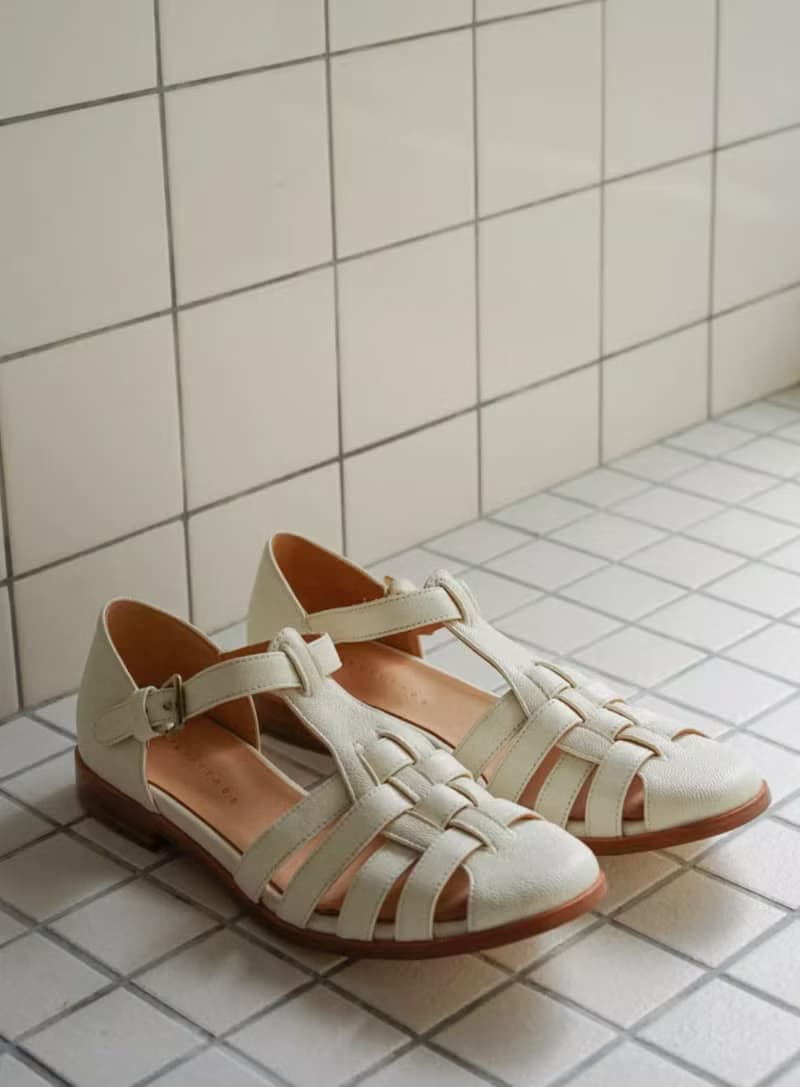 復古文青 羅馬編織涼鞋 白色/巧克力色/黑色