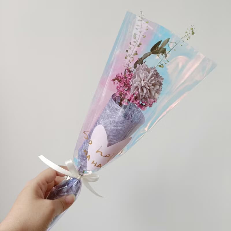 畢業花束禮物 永生乾燥康乃馨玫瑰花束 工商企業贈品課程禮物