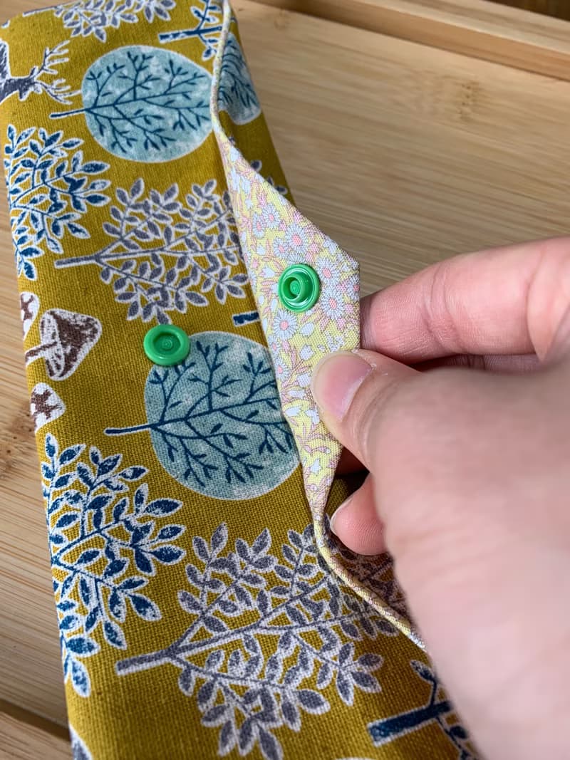 文青風環保純棉筷袋 ~ 竹林深處 耀眼黃 潮物 收納 手作餐具袋 禮