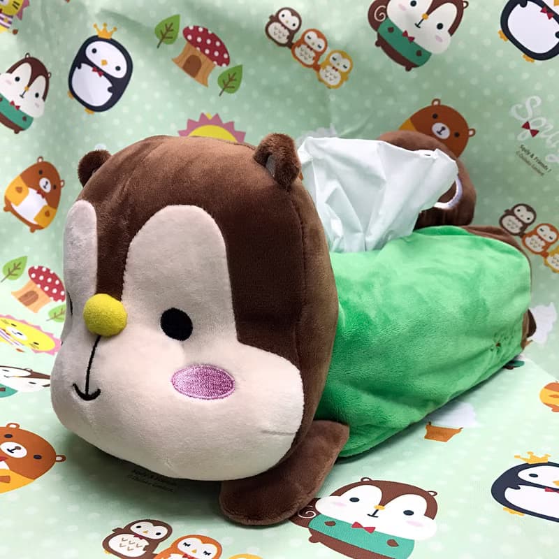 松鼠仔 Squly 毛公仔紙巾盒 (F001SQH)