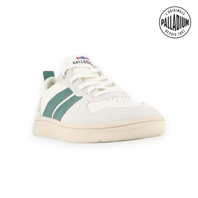 PALLADIUM PALLACUP FLAME LTH 復古休閒鞋 白/綠 74485
