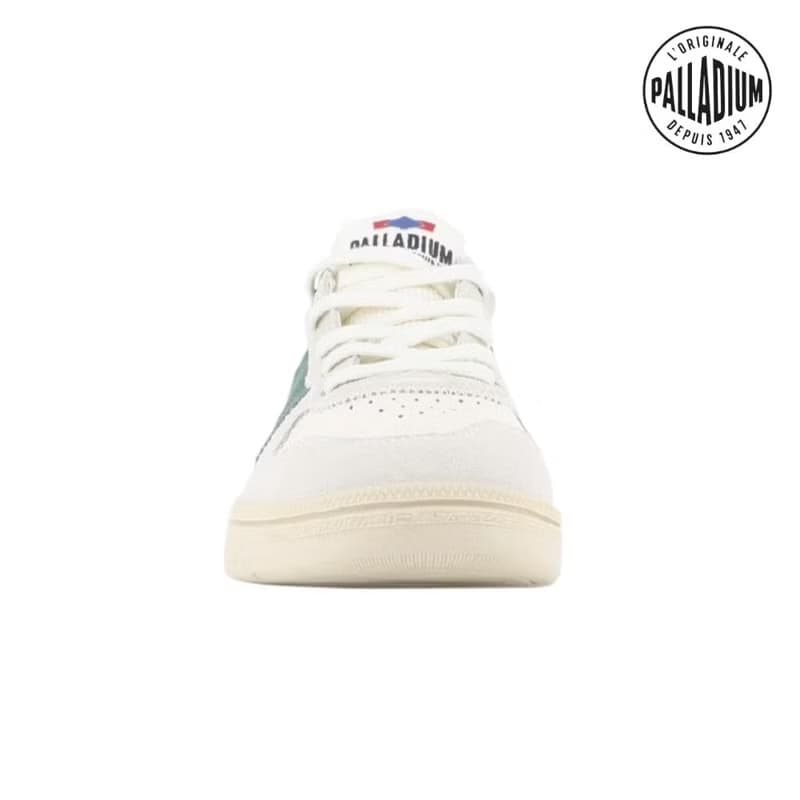 PALLADIUM PALLACUP FLAME LTH 復古休閒鞋 白/綠 74485