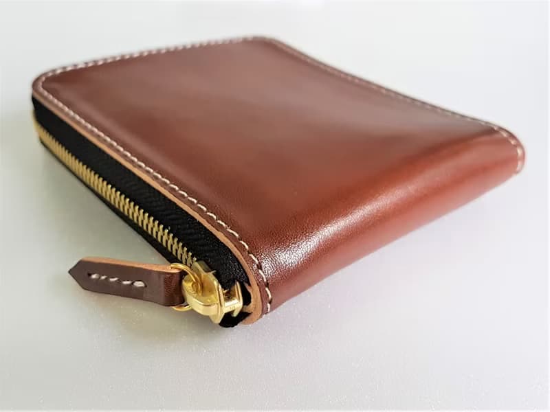 義大利手染拉鏈式短夾/皮夾/免費禮盒包裝
