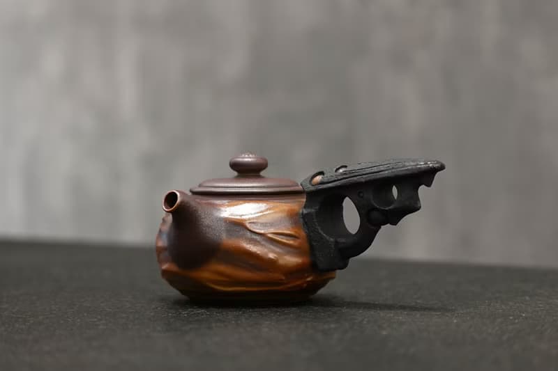 | 160cc | 柴燒造型側把茶壺 茶壺 柴燒壺【臻麟陶藝】