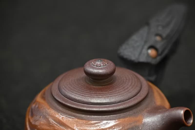 | 160cc | 柴燒造型側把茶壺 茶壺 柴燒壺【臻麟陶藝】