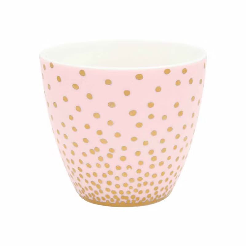 【2件7折】丹麥GreenGate Gold spot peach 拿鐵杯