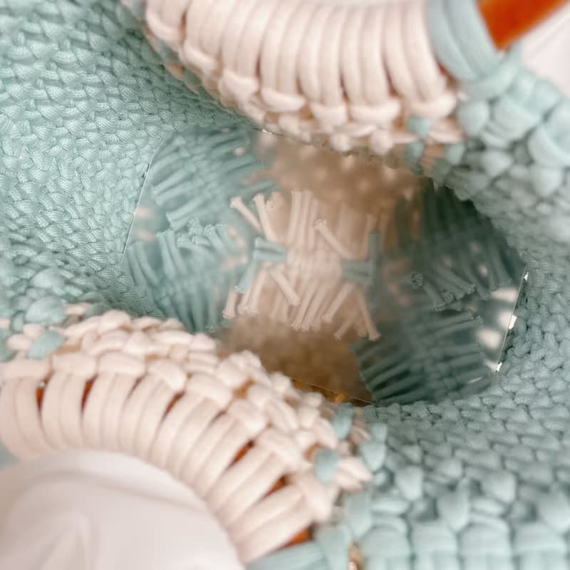 Macrame 木質提把 編織 手提包 附流蘇鑰匙圈 編織包