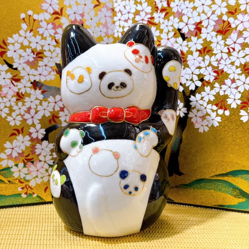【熊福滿盈】日本清水燒招財貓 | 十個熊貓 - 億万両