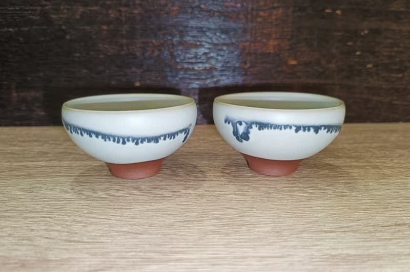 汝窯雙杯茶杯組-鶯歌陶藝家李玟叡