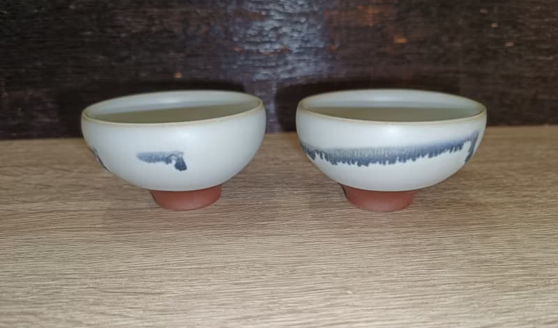 汝窯雙杯茶杯組-鶯歌陶藝家李玟叡