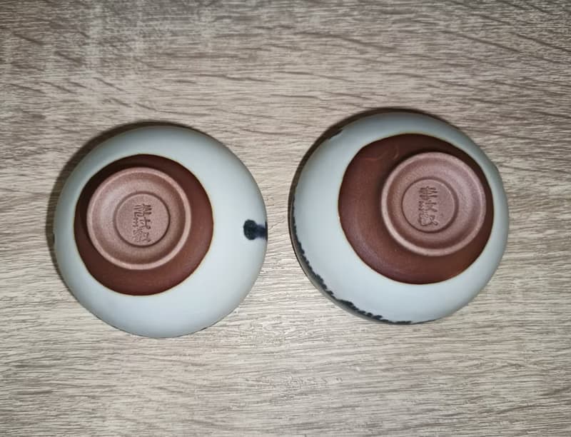 汝窯雙杯茶杯組-鶯歌陶藝家李玟叡