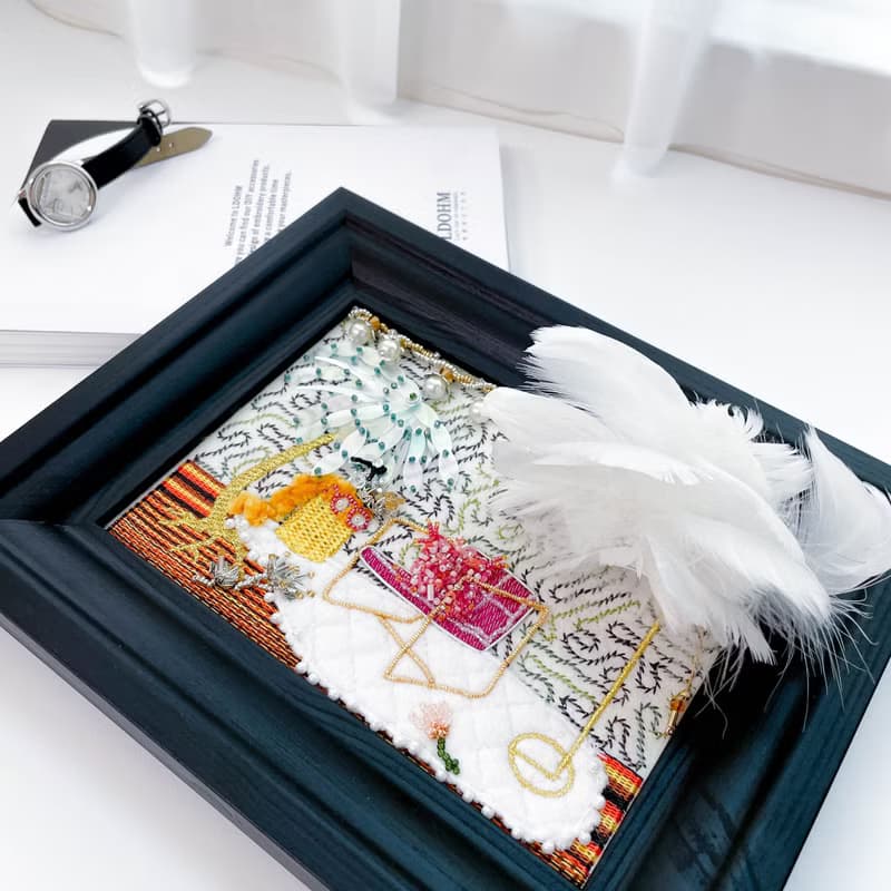 【渡假小屋】立體刺繡畫