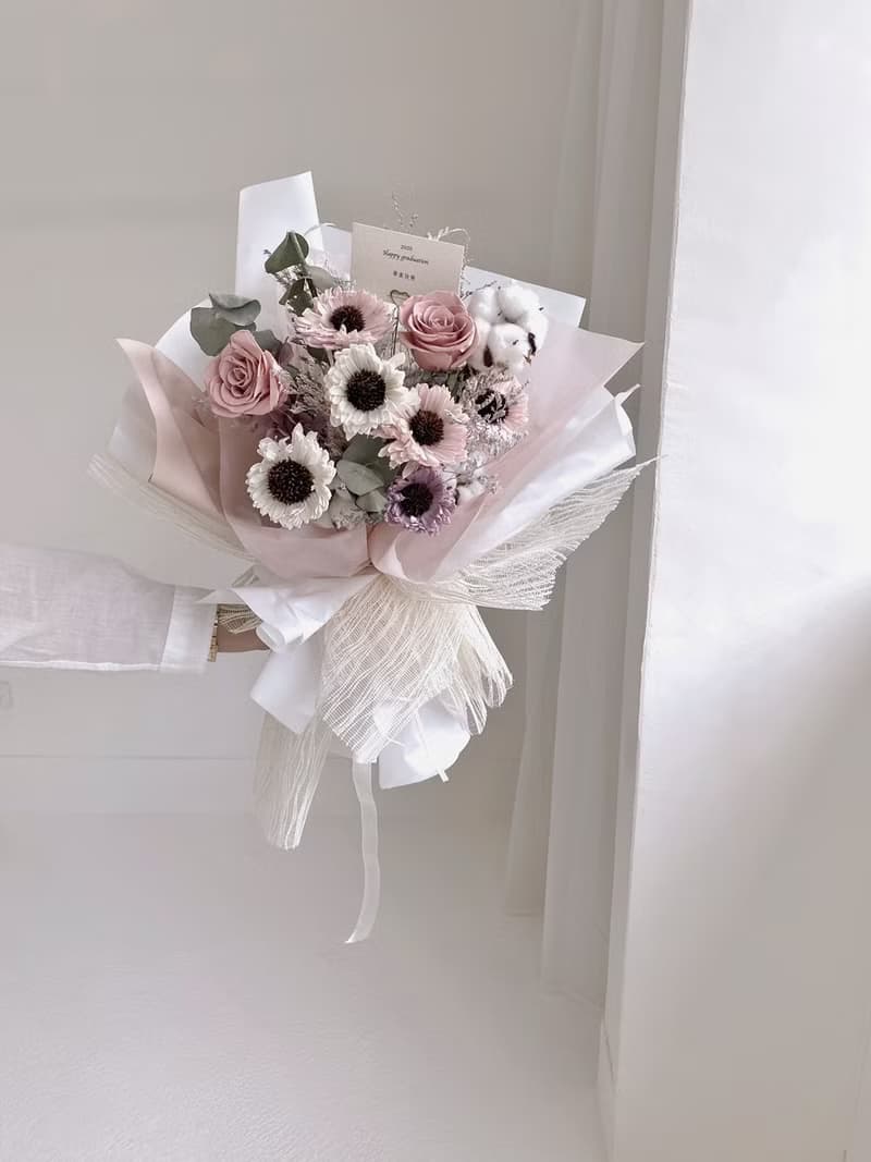 Flora Flower乾燥花束-太陽花的祝福