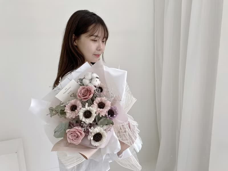 Flora Flower乾燥花束-太陽花的祝福