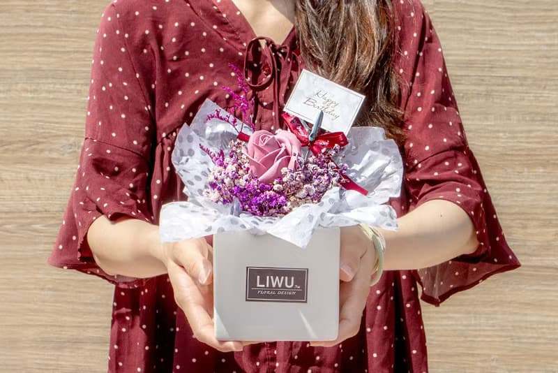 LIWU在你身邊 滿天星 乾燥盆花 開幕誌慶 生日禮物 交換禮物 畢業