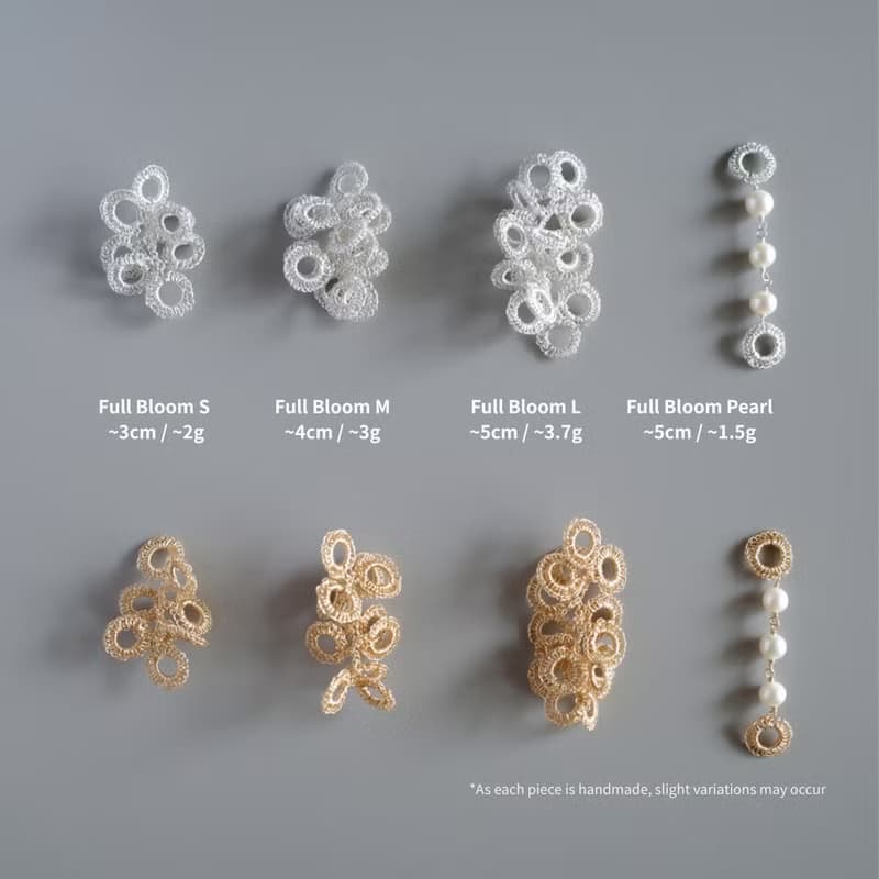 Full Bloom – 耳飾4件套組 銀色