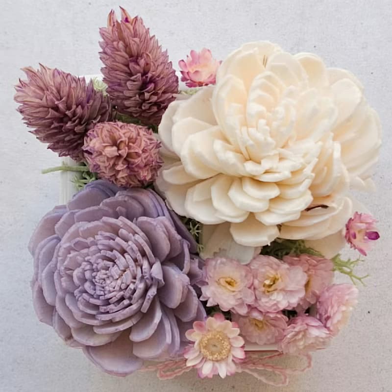 情人節禮物花束馬卡龍皇后雪花冰永生盆花結婚捧花永生乾燥花畢業