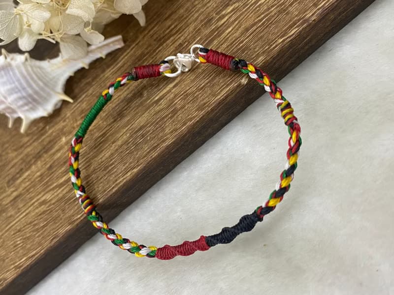 五色線編繩手鍊   五行 避邪 開運 平安