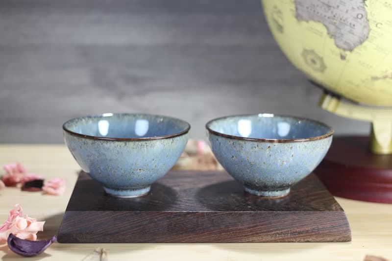 【送禮好物】120ml 天目對杯 日式茶碗 茶杯 酒杯 鶯歌葉敏祥作