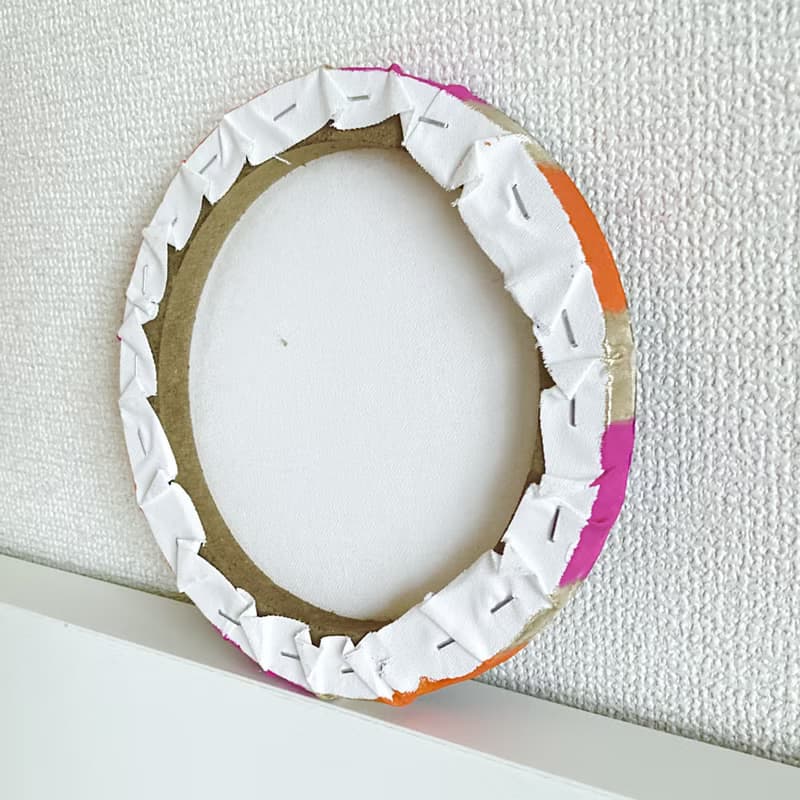 ドットマンダラ　花火 No.11 オレンジ　ピンク　20cm