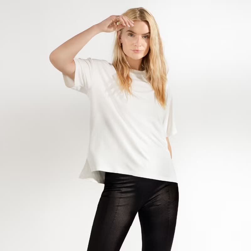 Bread & Boxers T shirt Soft Fiber 女用垂墜感柔棉T恤 - 象牙白
